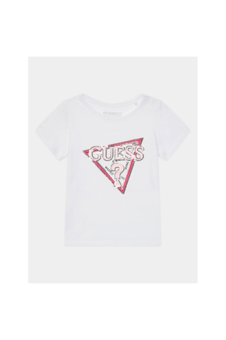 GUESS Tricou copii 373405 Alb Bumbac - Pled.ro