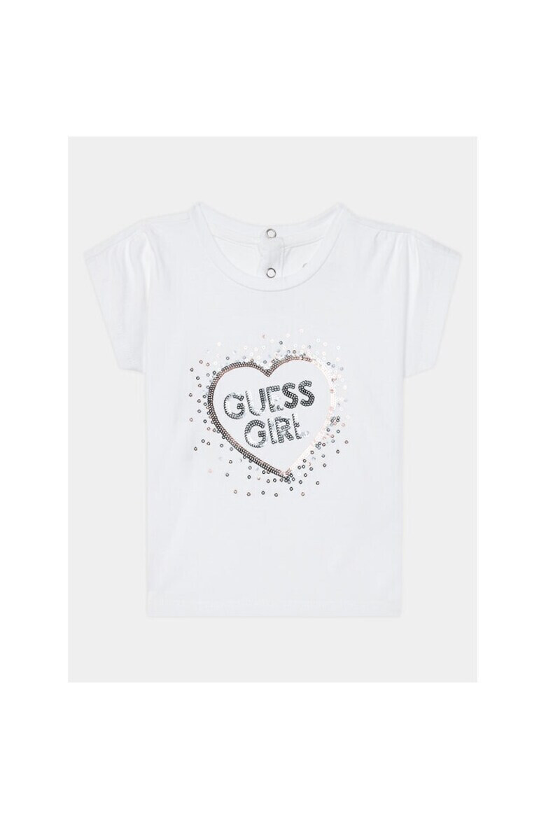 GUESS Tricou copii 373429 Alb Bumbac - Pled.ro