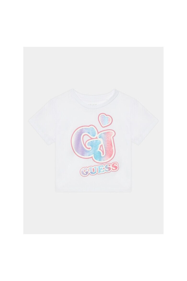 GUESS Tricou copii 373535 Alb Bumbac - Pled.ro