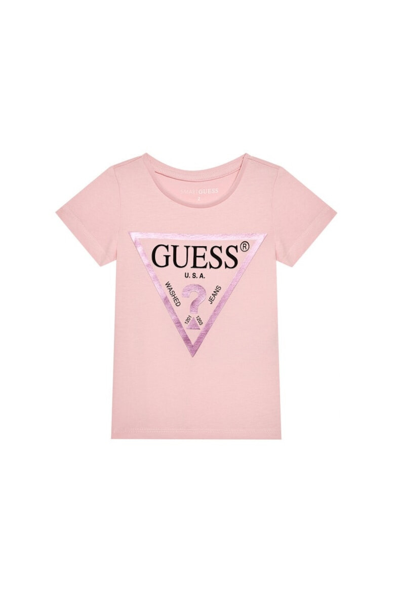 GUESS Tricou copii 390422 Roz Bumbac - Pled.ro