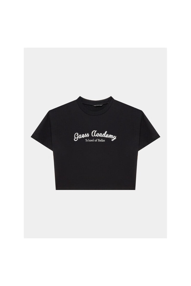 GUESS Tricou copii 834143 Negru Bumbac - Pled.ro