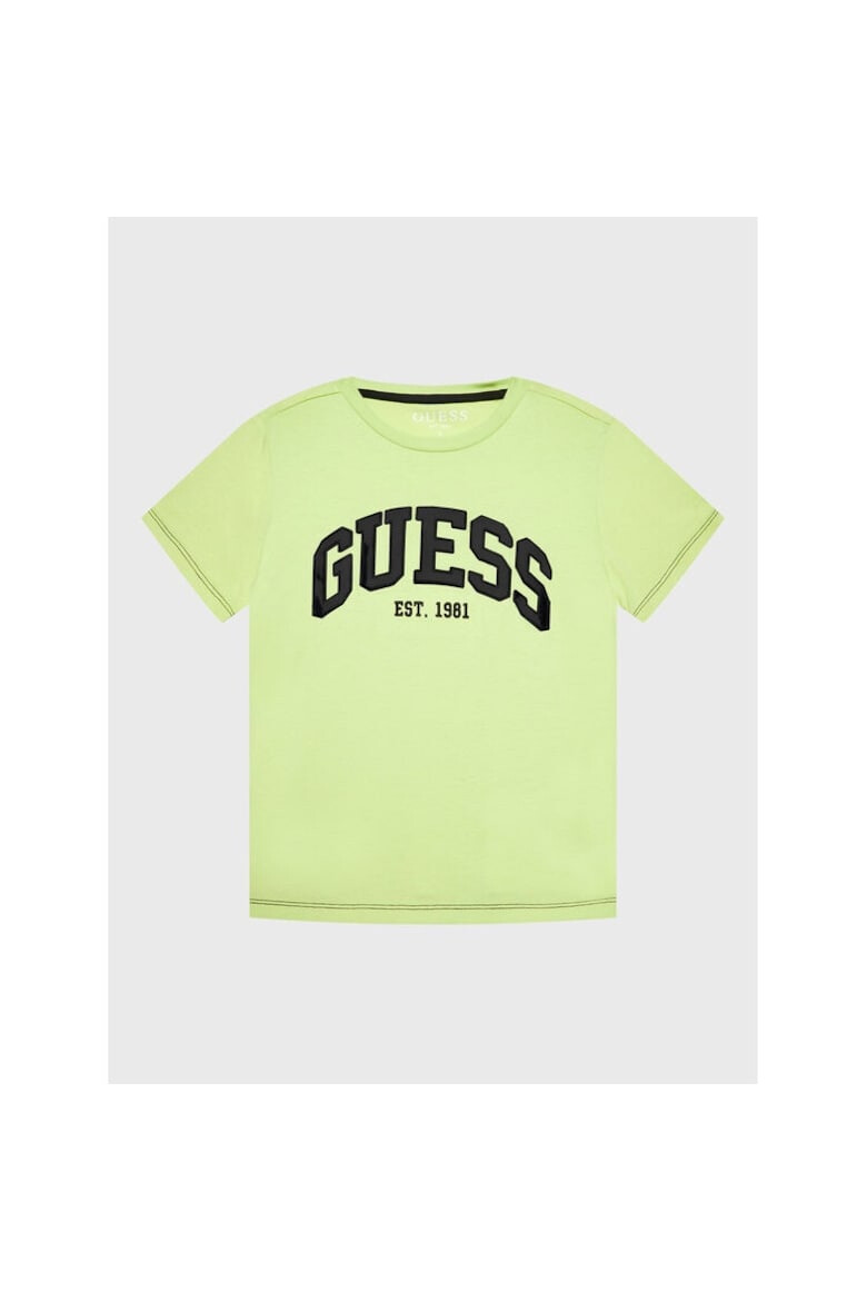 GUESS Tricou copii 84906 Verde Bumbac - Pled.ro