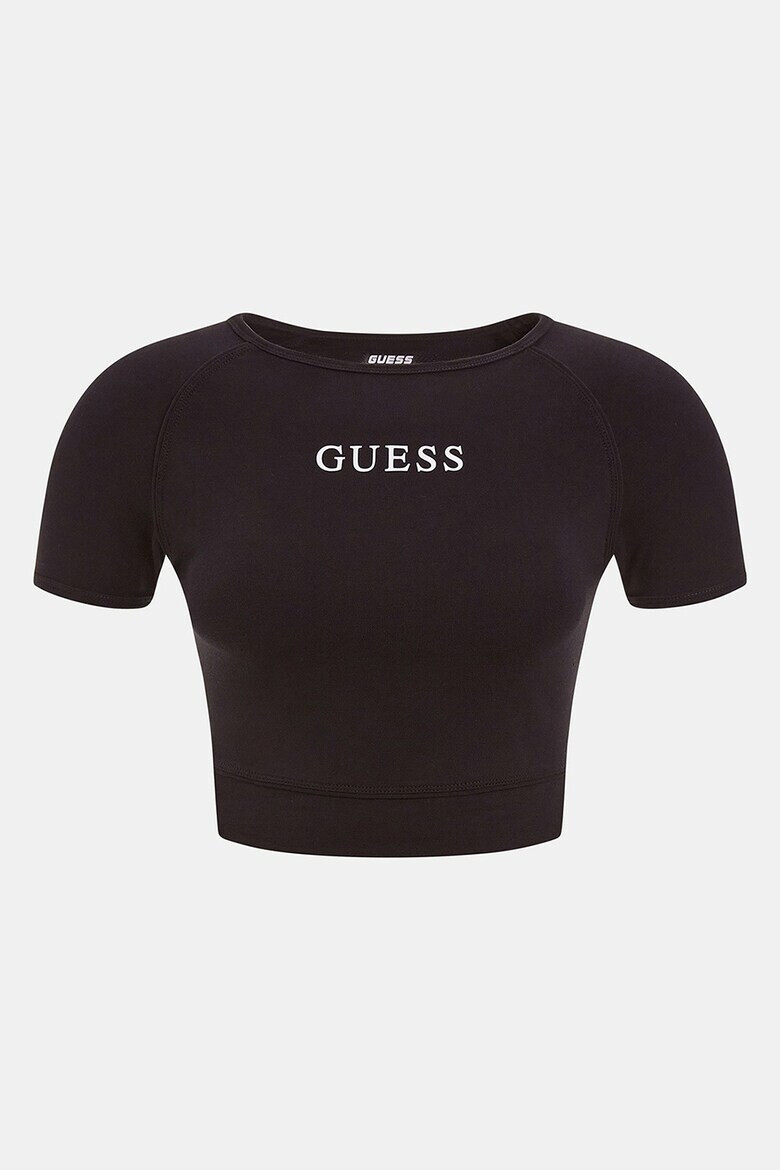 GUESS Tricou crop cu imprimeu logo pentru fitness Aline - Pled.ro