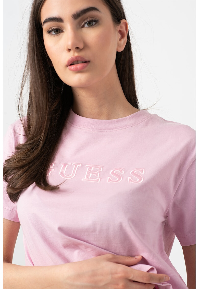 Guess Tricou crop cu broderie logo pentru fitness - Pled.ro