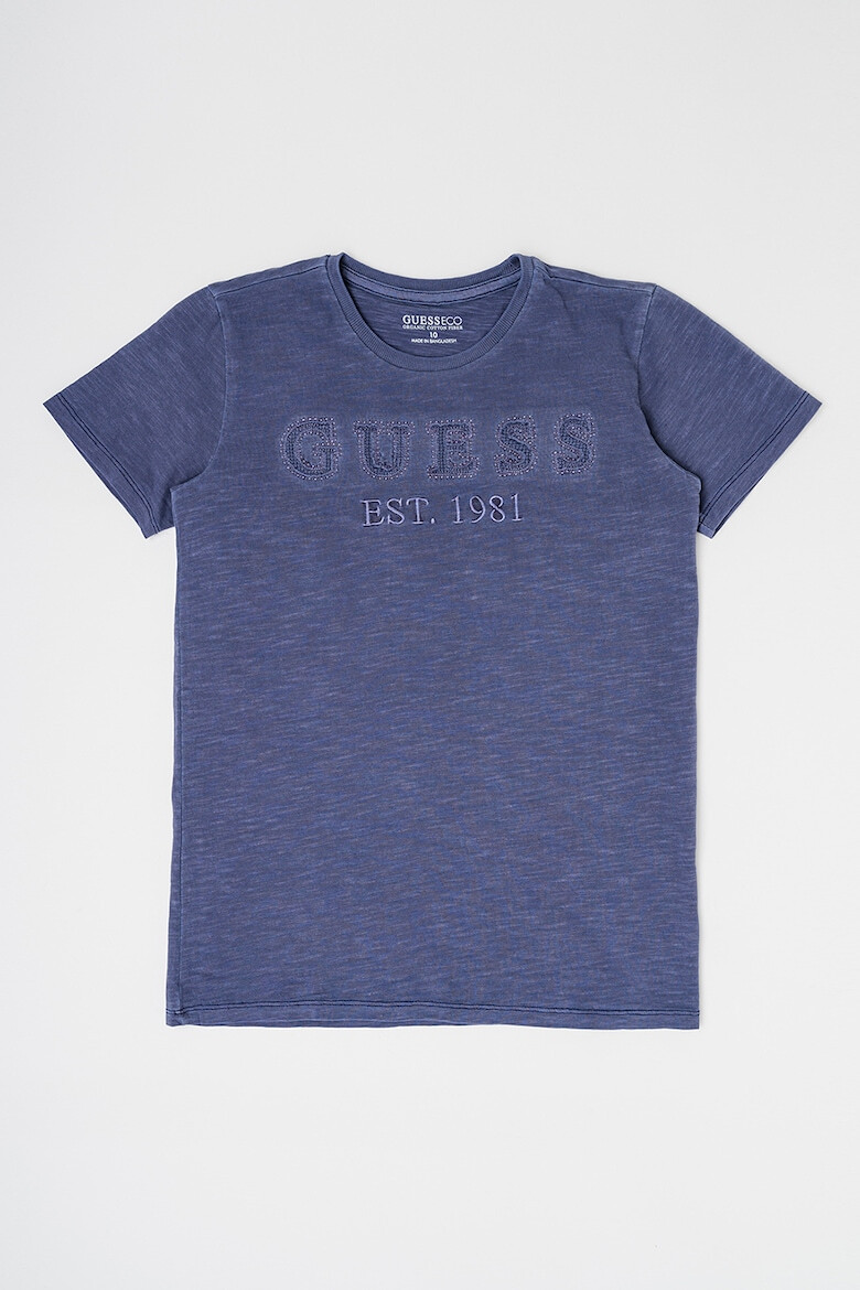 GUESS Tricou cu decolteu la baza gatului si logo - Pled.ro