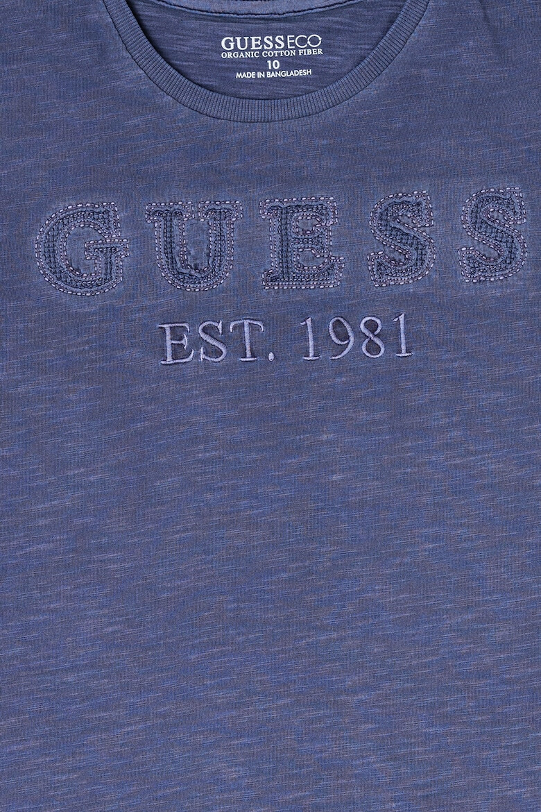 GUESS Tricou cu decolteu la baza gatului si logo - Pled.ro