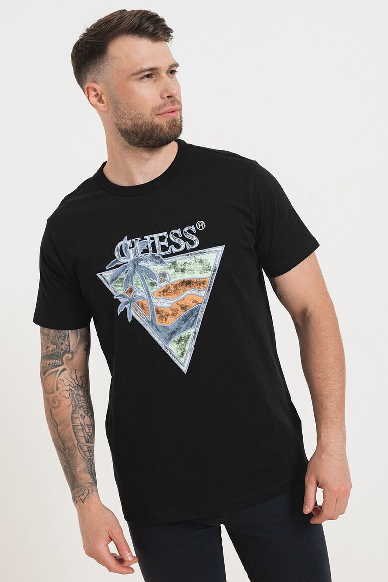 GUESS Tricou cu detalii brodate - Pled.ro