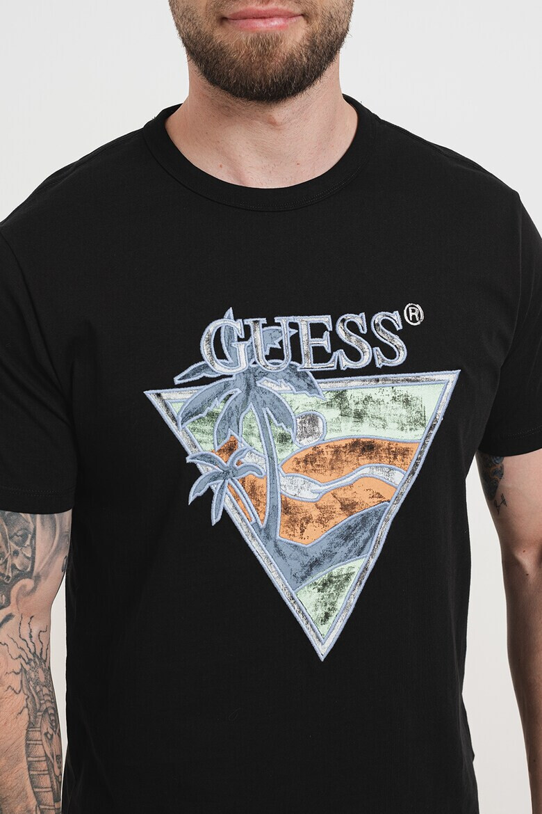 GUESS Tricou cu detalii brodate - Pled.ro