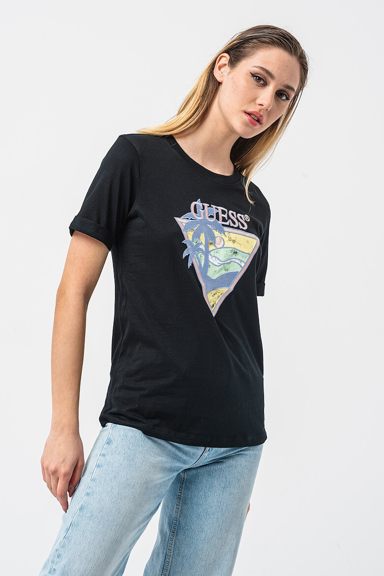 GUESS Tricou cu imprimeu logo - Pled.ro