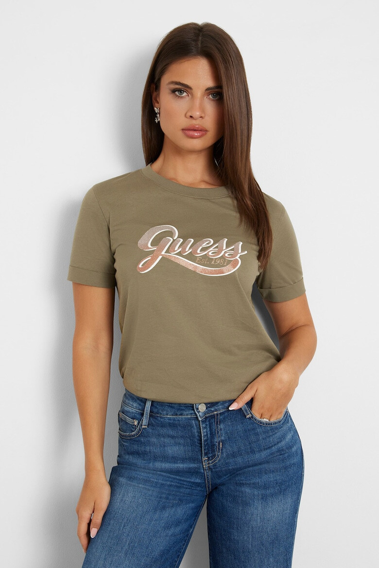 GUESS Tricou cu imprimeu logo - Pled.ro