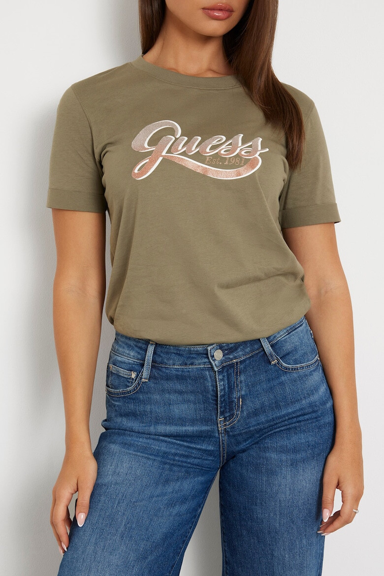 GUESS Tricou cu imprimeu logo - Pled.ro