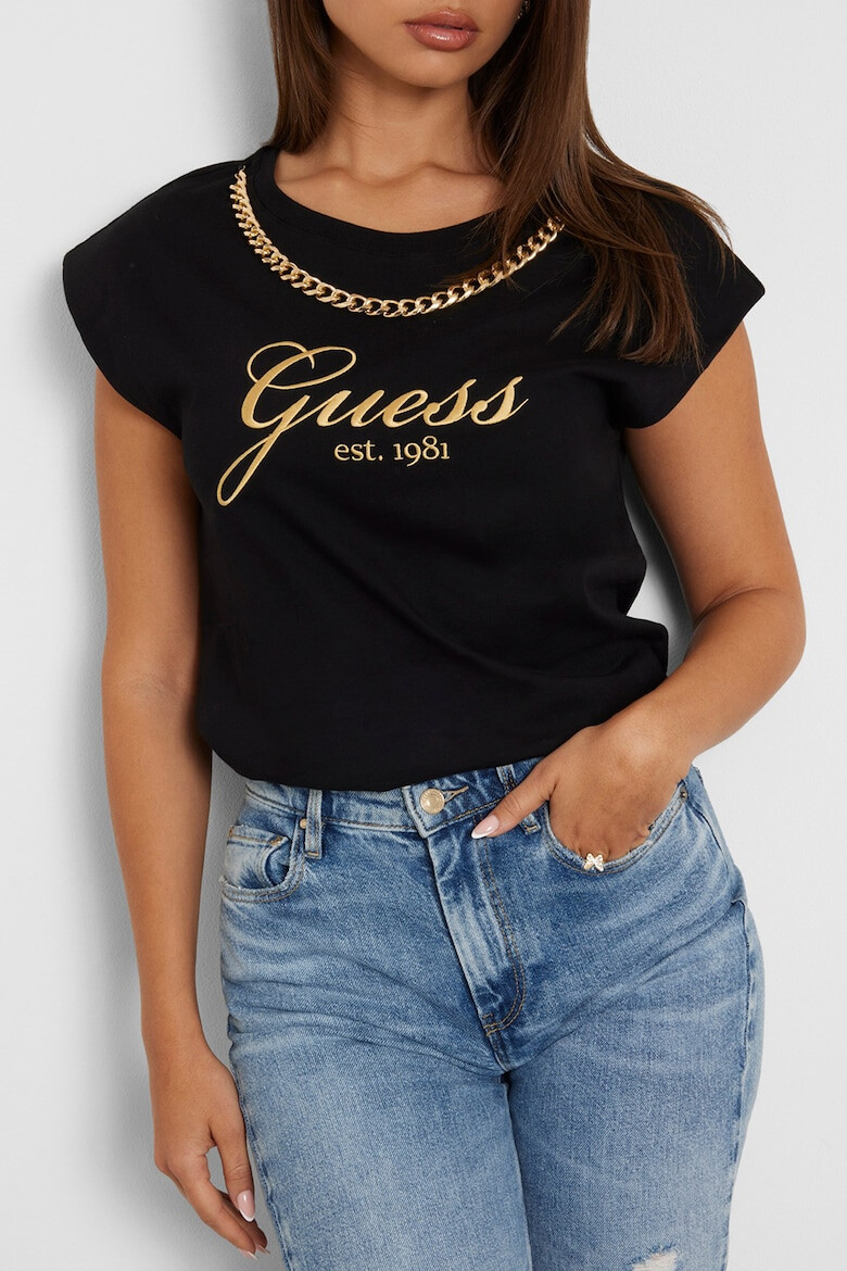 GUESS Tricou cu imprimeu logo - Pled.ro