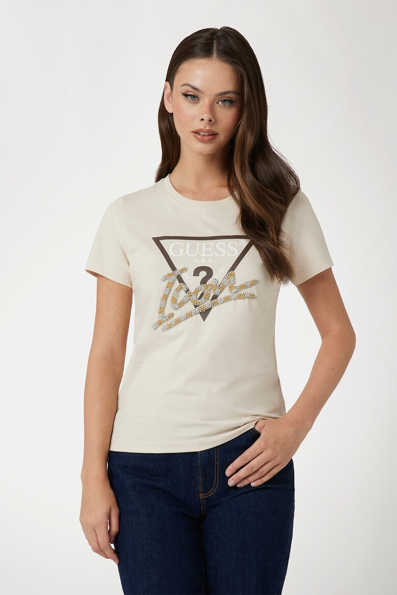 GUESS Tricou cu imprimeu logo - Pled.ro