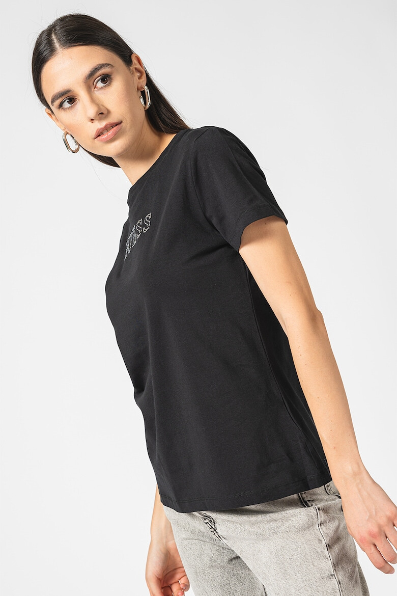 GUESS Tricou cu logo cu strasuri - Pled.ro