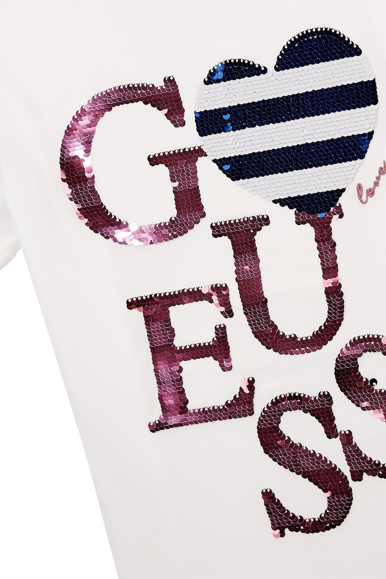 GUESS Tricou cu logo din paiete - Pled.ro