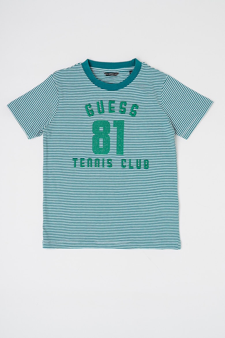 GUESS Tricou cu logo si dungi - Pled.ro