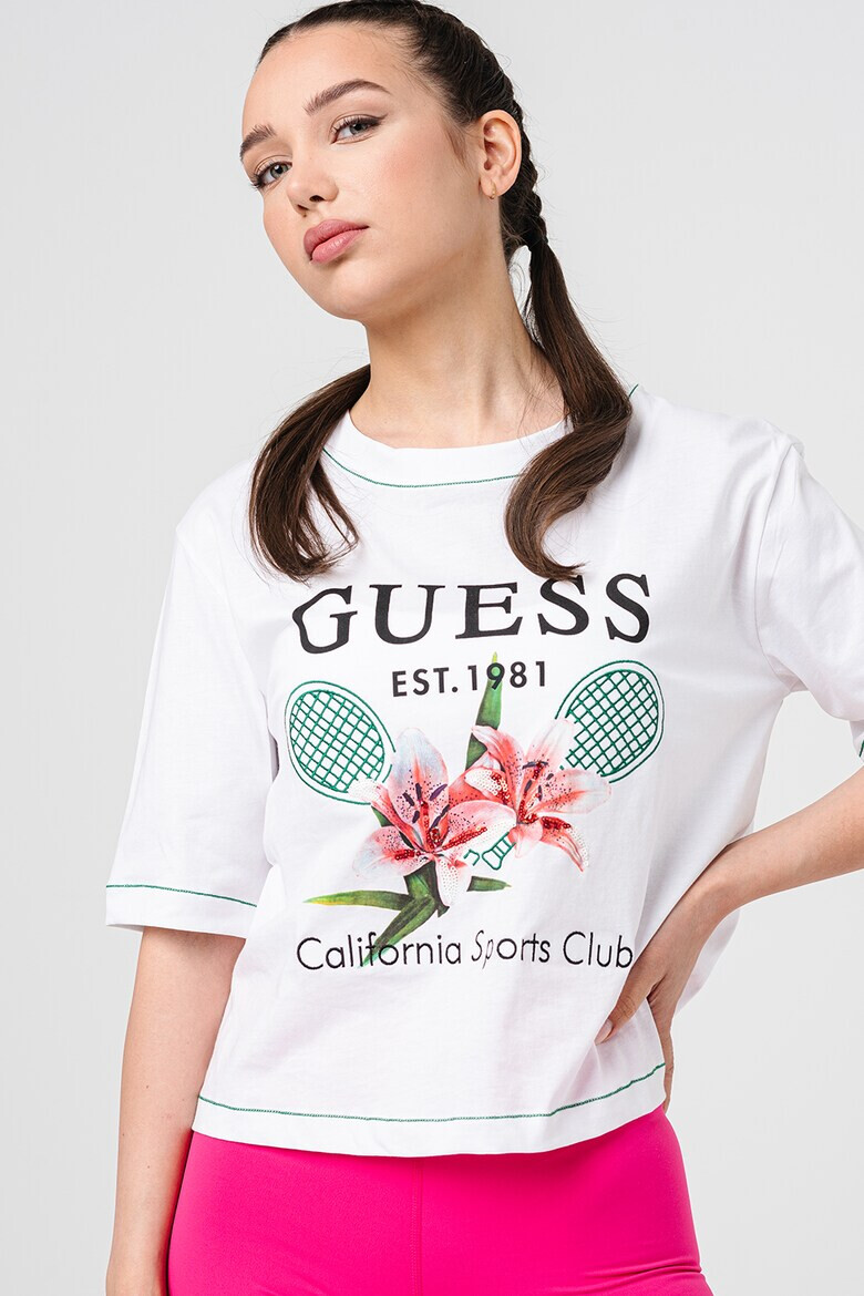 GUESS Tricou cu maneci cazute pentru fitness - Pled.ro