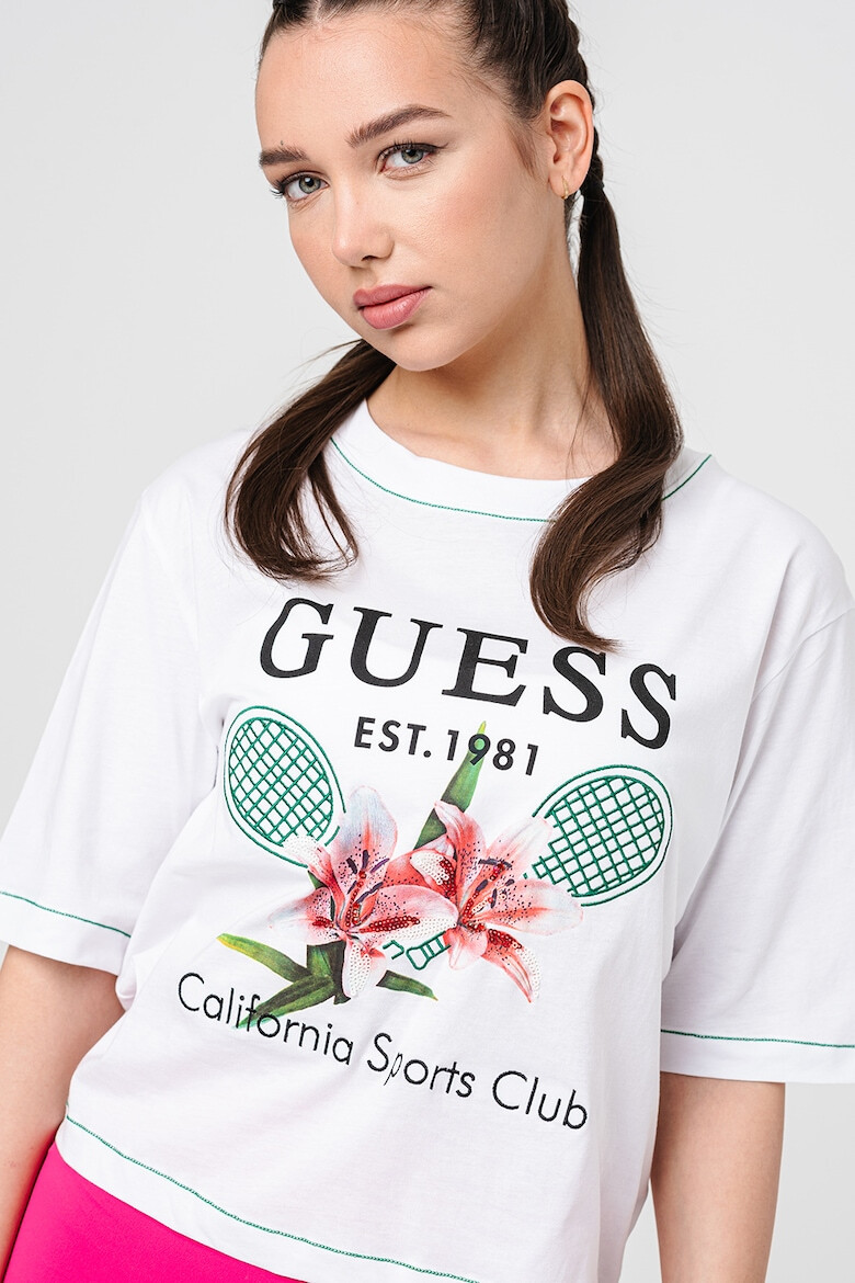 GUESS Tricou cu maneci cazute pentru fitness - Pled.ro