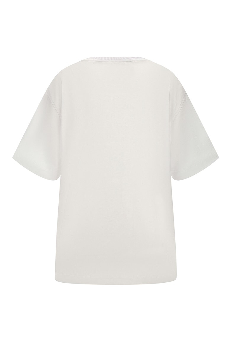 GUESS Tricou cu maneci cazute si logo brodat - Pled.ro