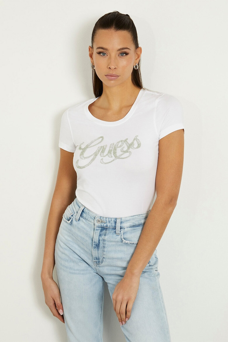 GUESS Tricou cu margele - Pled.ro