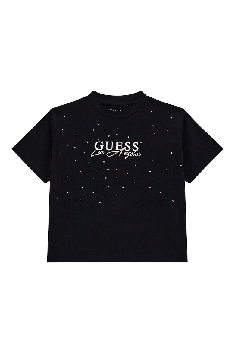 GUESS Tricou cu tinte si decolteu la baza gatului - Pled.ro