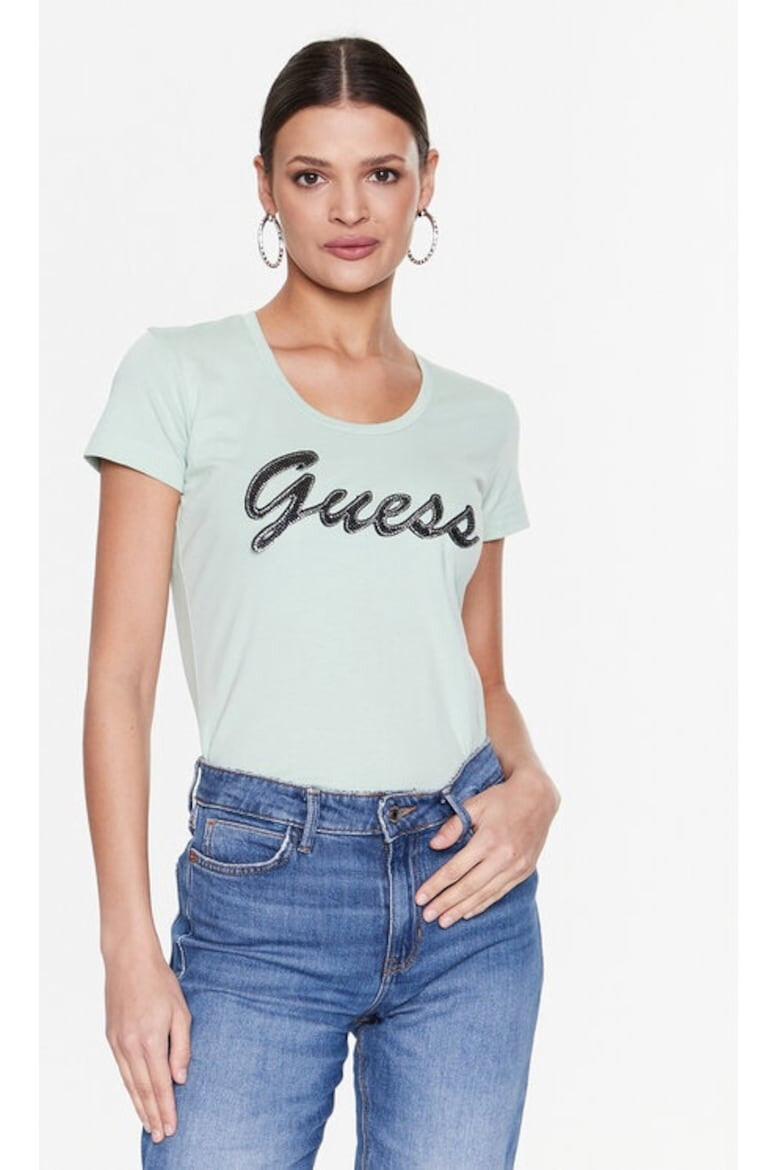 GUESS Tricou dama 102976 Verde Bumbac - Pled.ro