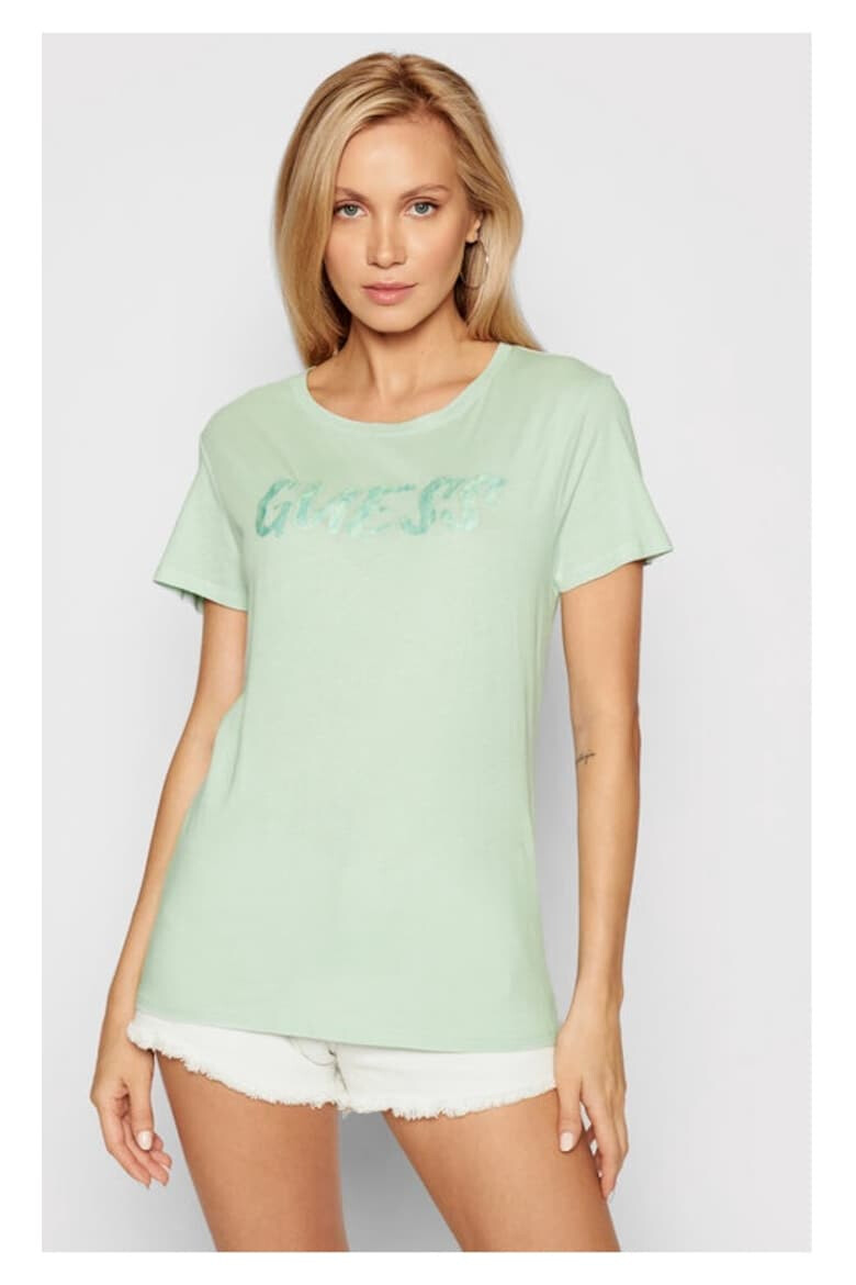 GUESS Tricou dama 378239 Verde Bumbac - Pled.ro