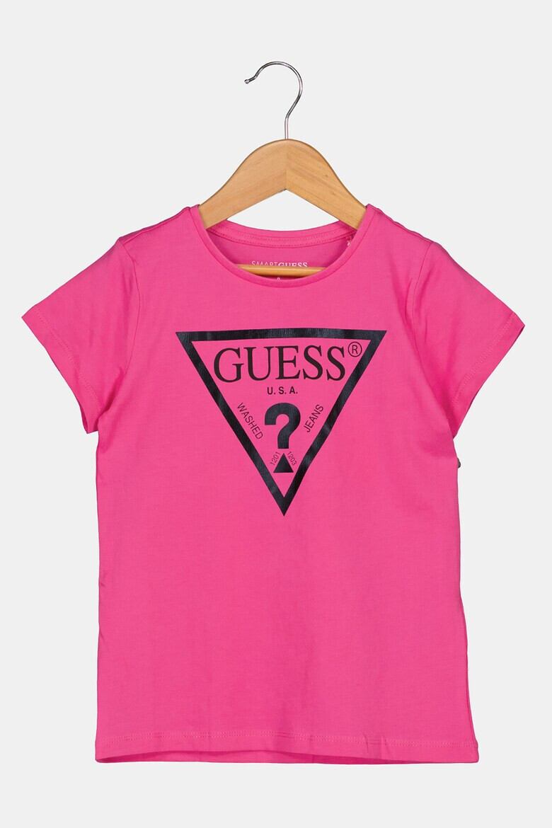 GUESS Tricou de bumbac cu imprimeu logo metalizat - Pled.ro