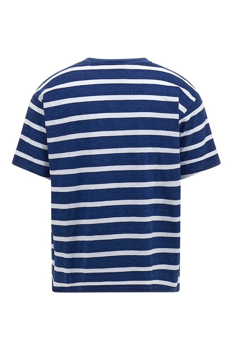 GUESS Tricou de bumbac cu model in dungi - Pled.ro