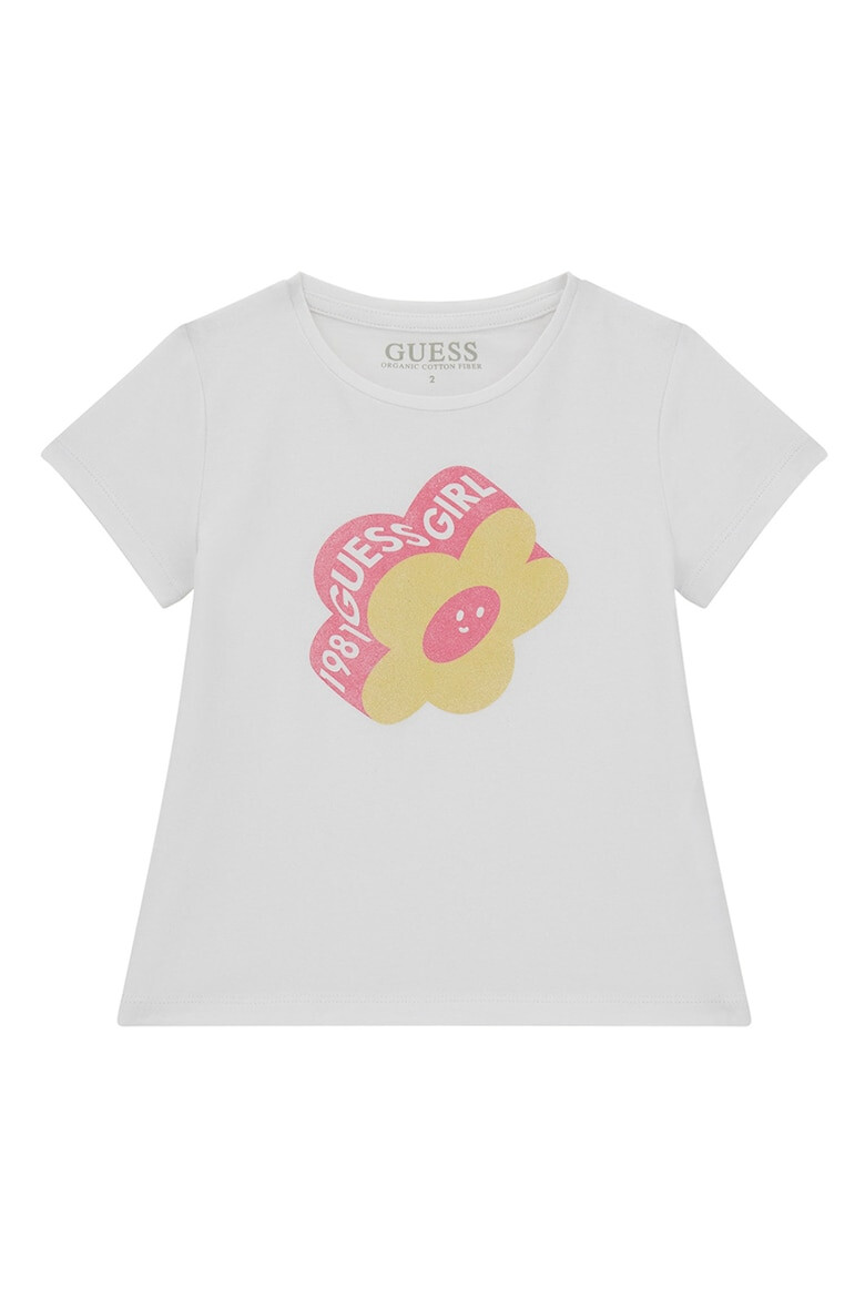 GUESS KIDS GUESS Tricou din amestec de bumbac cu imprimeu floral - Pled.ro