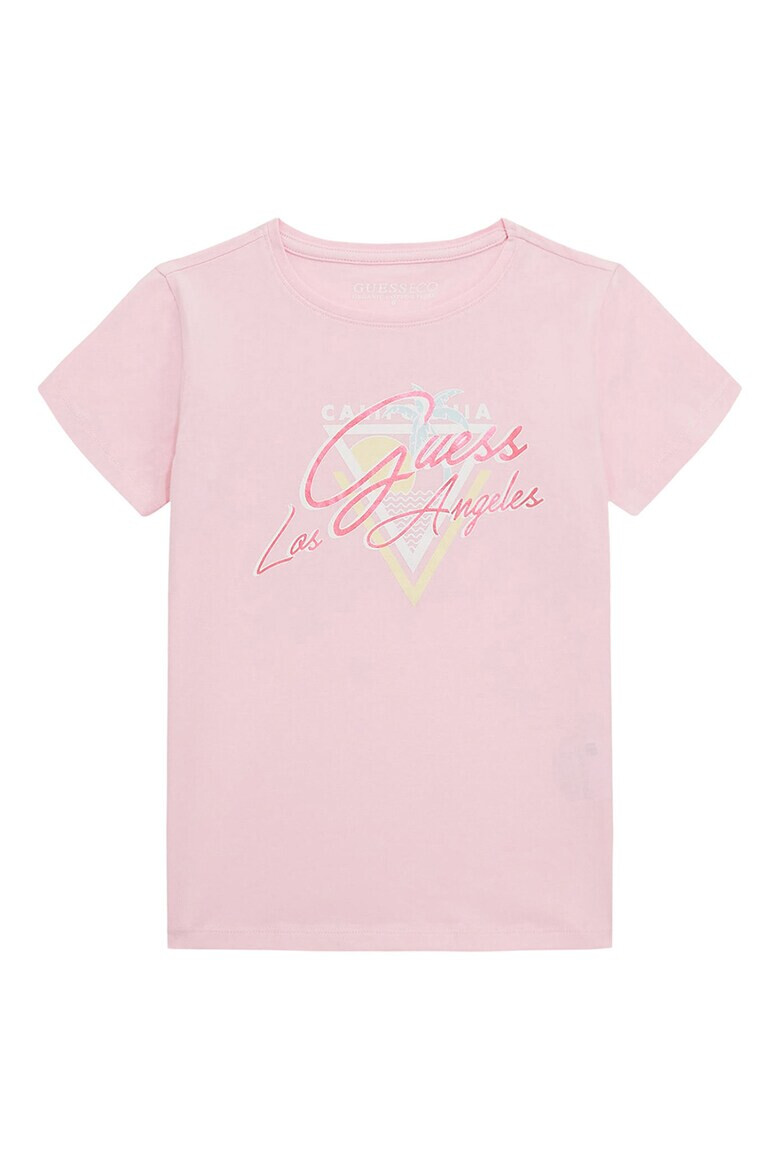 GUESS Tricou din amestec de bumbac cu imprimeu logo - Pled.ro