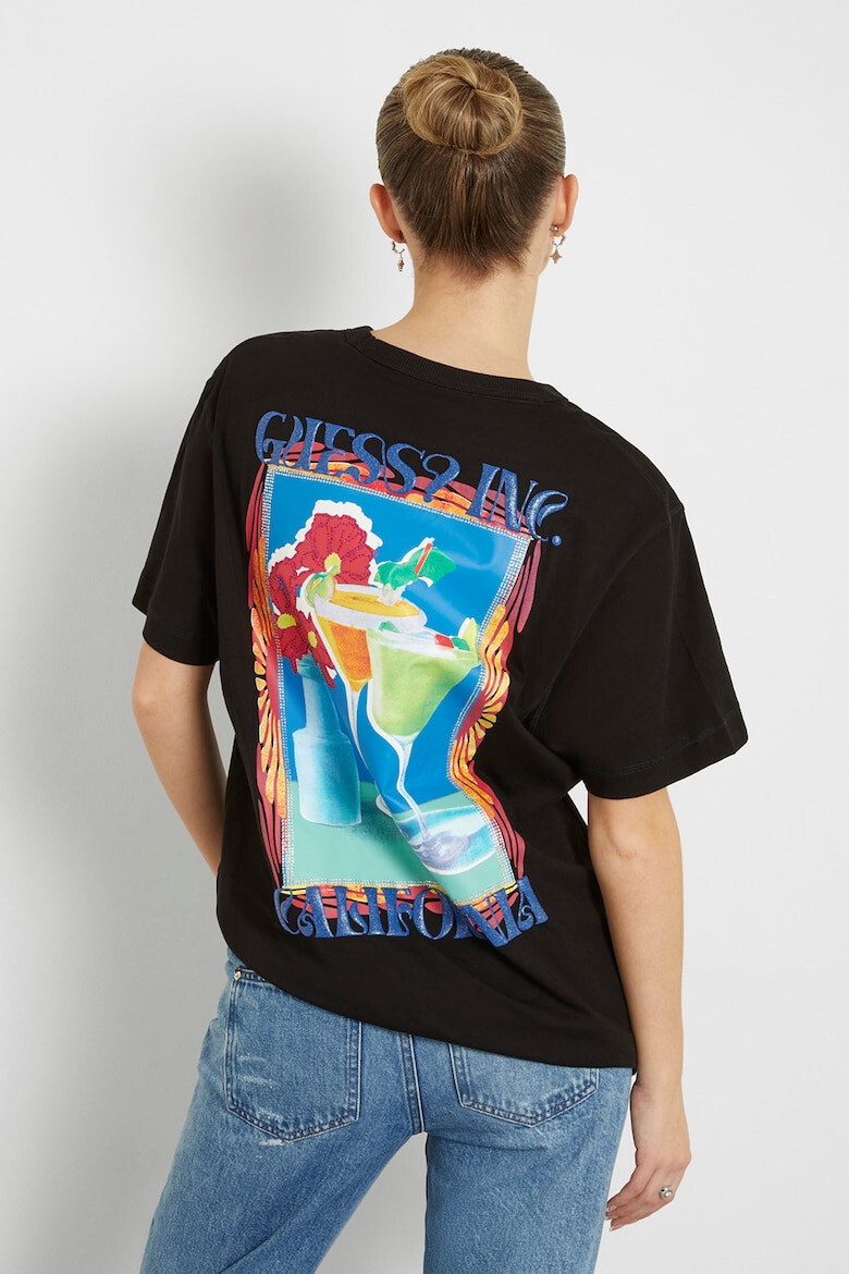 GUESS Tricou din bumbac cu imprimeu grafic - Pled.ro