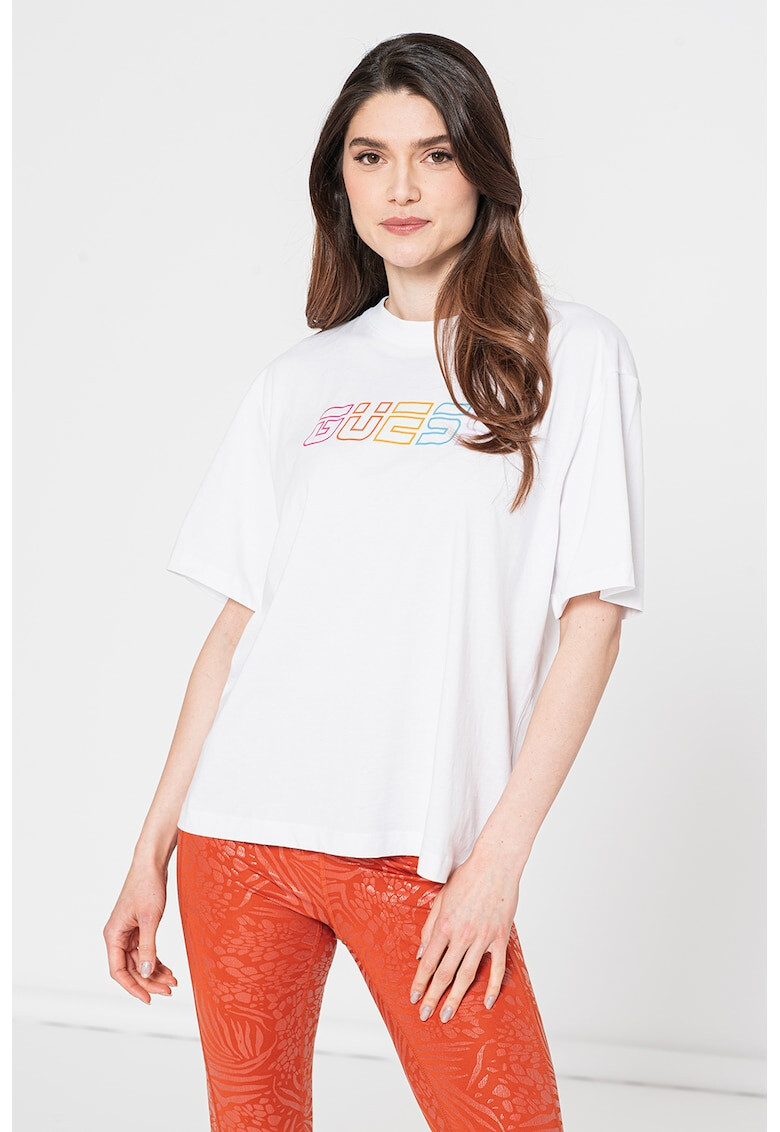 Guess Tricou lejer cu imprimeu logo pentru fitness - Pled.ro