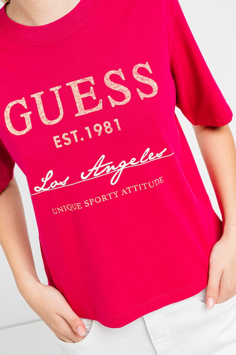 GUESS Tricou lejer cu imprimeu logo pentru fitness - Pled.ro