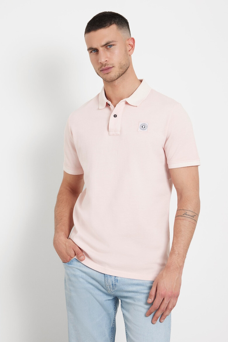 GUESS Tricou polo cu aplicatie logo - Pled.ro