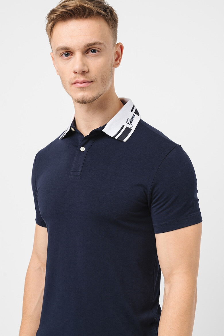 GUESS Tricou polo cu guler contrastant - Pled.ro