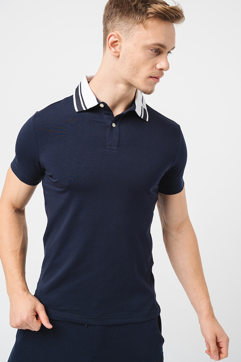 GUESS Tricou polo cu guler contrastant - Pled.ro