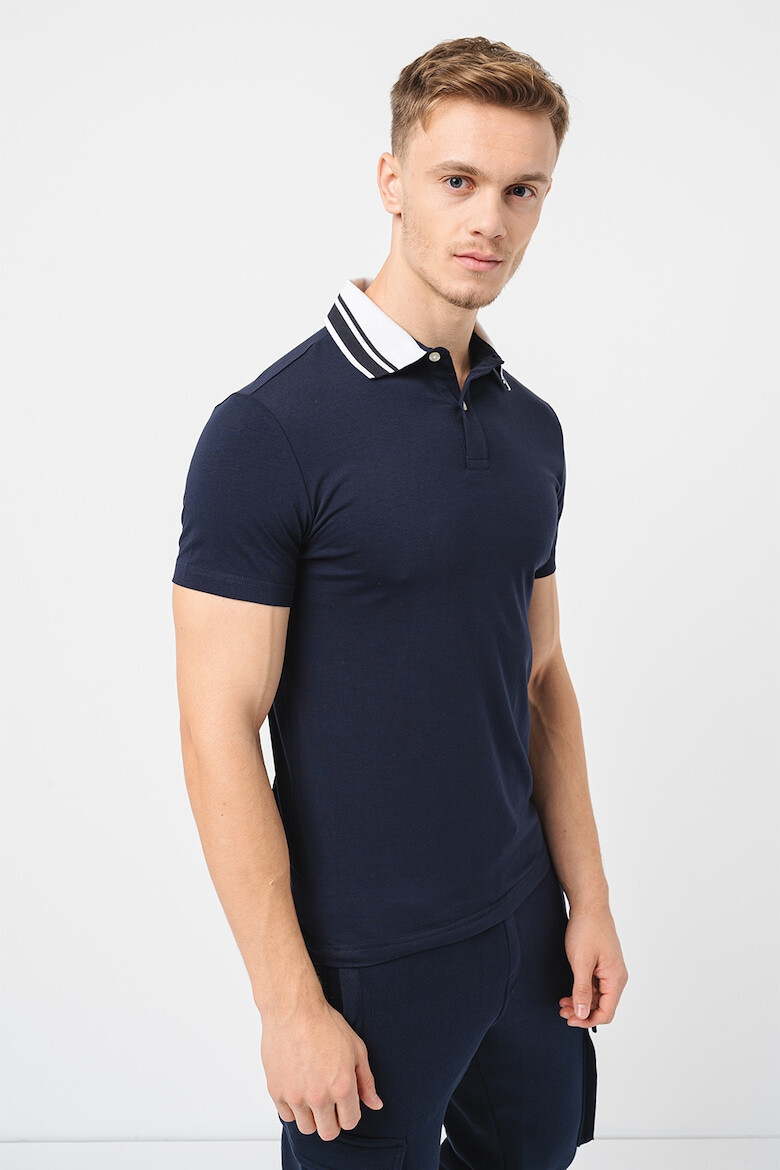 GUESS Tricou polo cu guler contrastant - Pled.ro