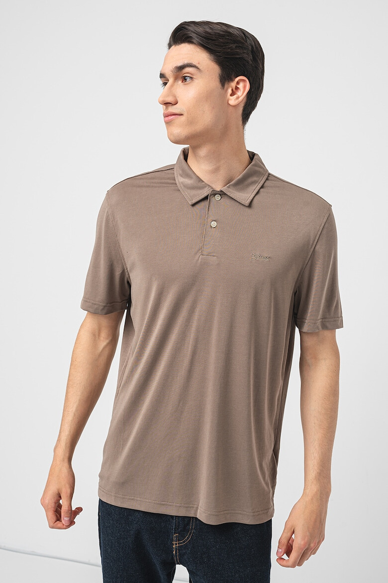 GUESS Tricou polo din amestec de modal - Pled.ro