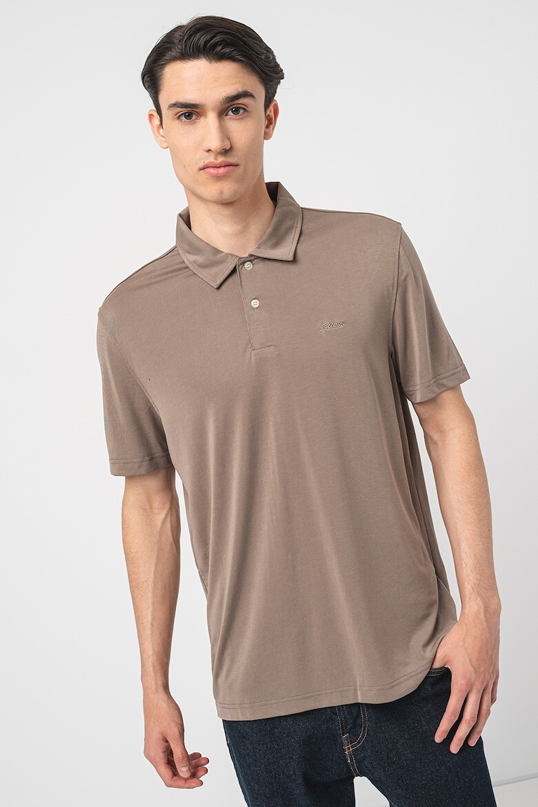 GUESS Tricou polo din amestec de modal - Pled.ro