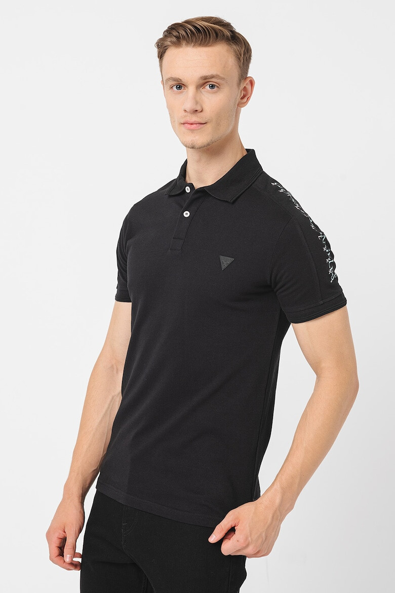 GUESS Tricou polo slim fit cu imprimeu logo - Pled.ro