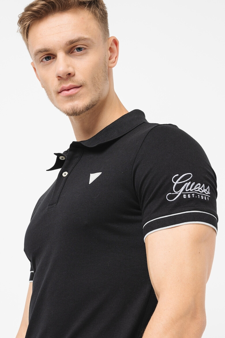 GUESS Tricou polo slim fit din pique - Pled.ro