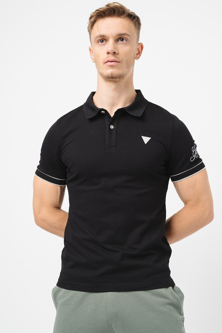 GUESS Tricou polo slim fit din pique - Pled.ro