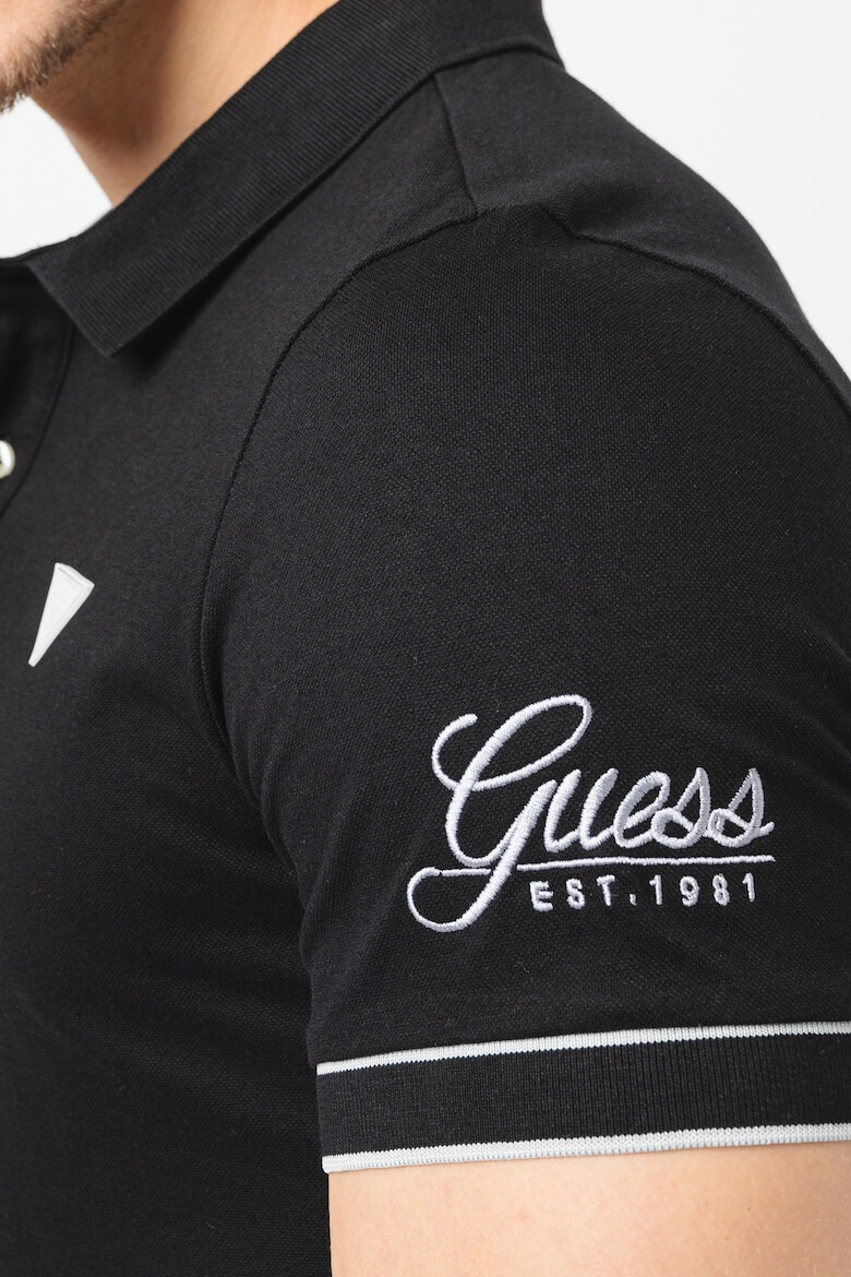 GUESS Tricou polo slim fit din pique - Pled.ro