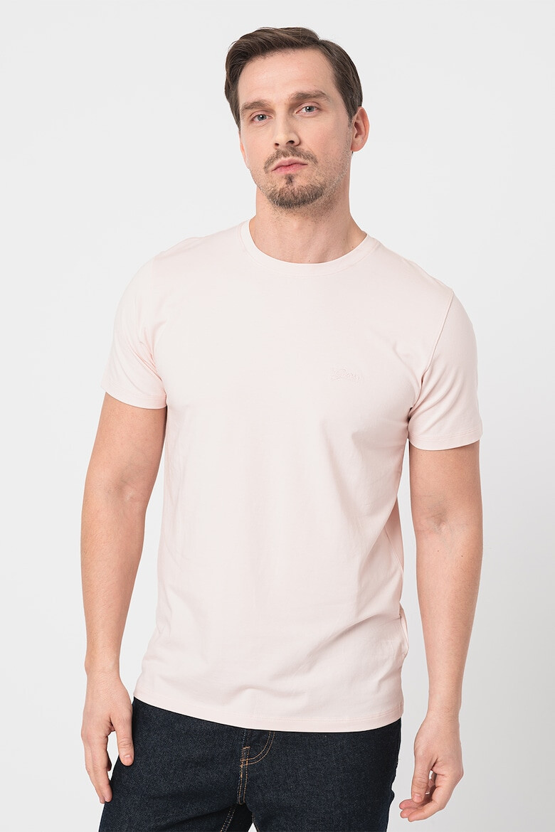 GUESS Tricou slim fit cu decolteu la baza gatului - Pled.ro