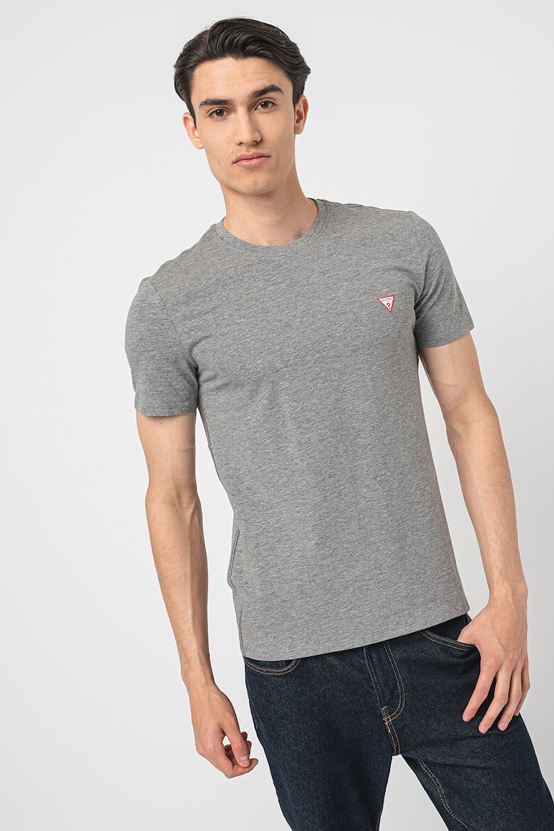 GUESS Tricou slim fit cu decolteu la baza gatului - Pled.ro