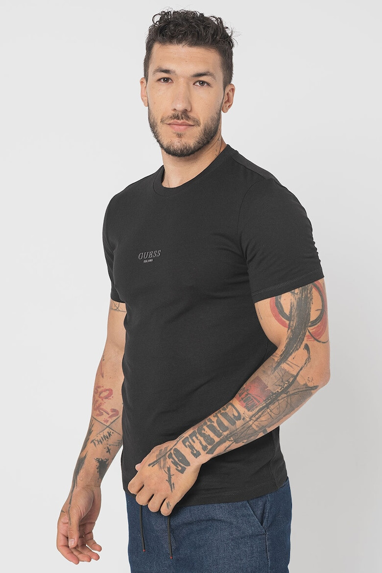 GUESS Tricou slim fit cu decolteu la baza gatului - Pled.ro