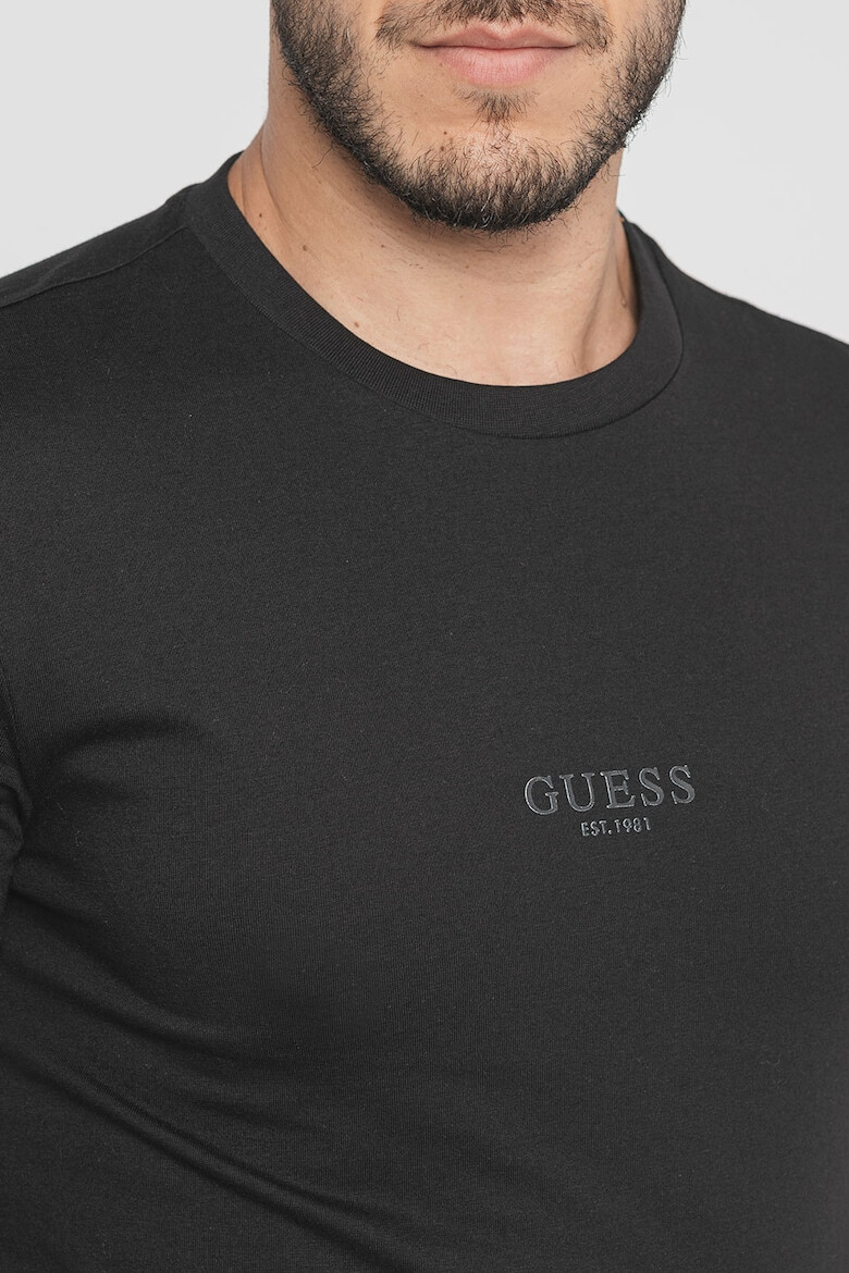 GUESS Tricou slim fit cu decolteu la baza gatului - Pled.ro