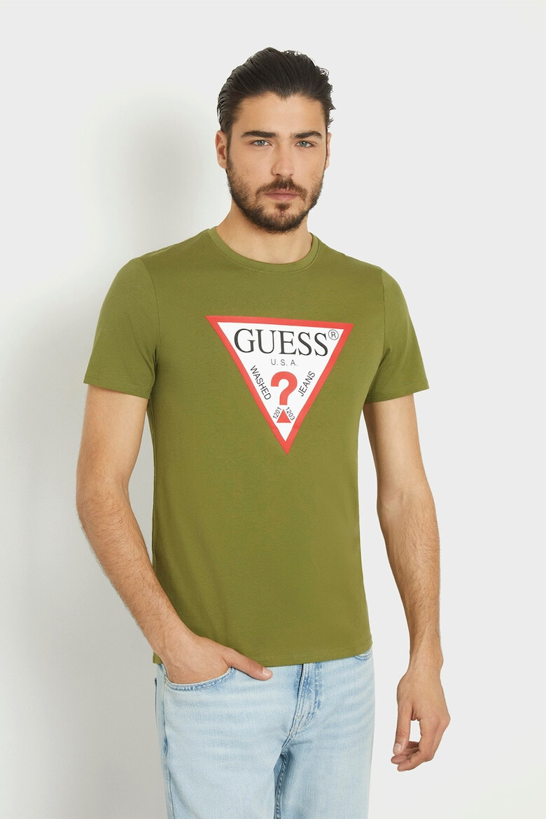 GUESS Tricou slim fit cu logo - Pled.ro