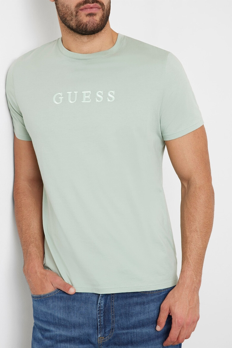 GUESS Tricou slim fit cu logo brodat - Pled.ro